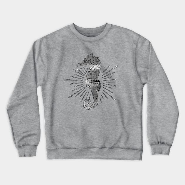 Caballito de Mar - Sea Horse Crewneck Sweatshirt by lunalunera